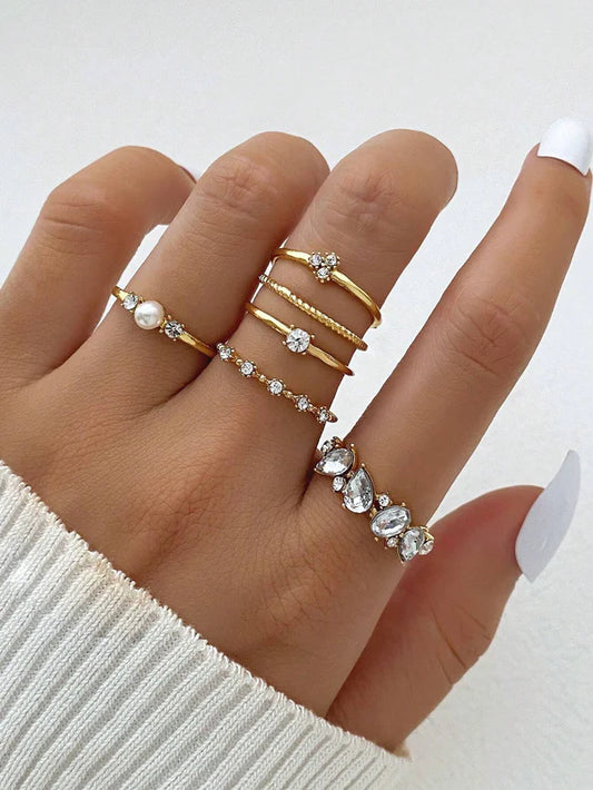 Celestial Symphony Ring Set - Diana & Jewel