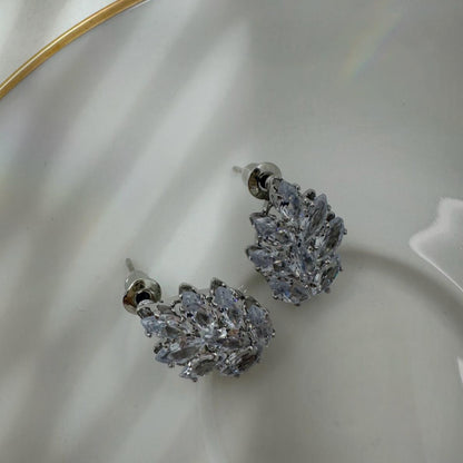 Silver Wave Earrings - Diana & Jewel