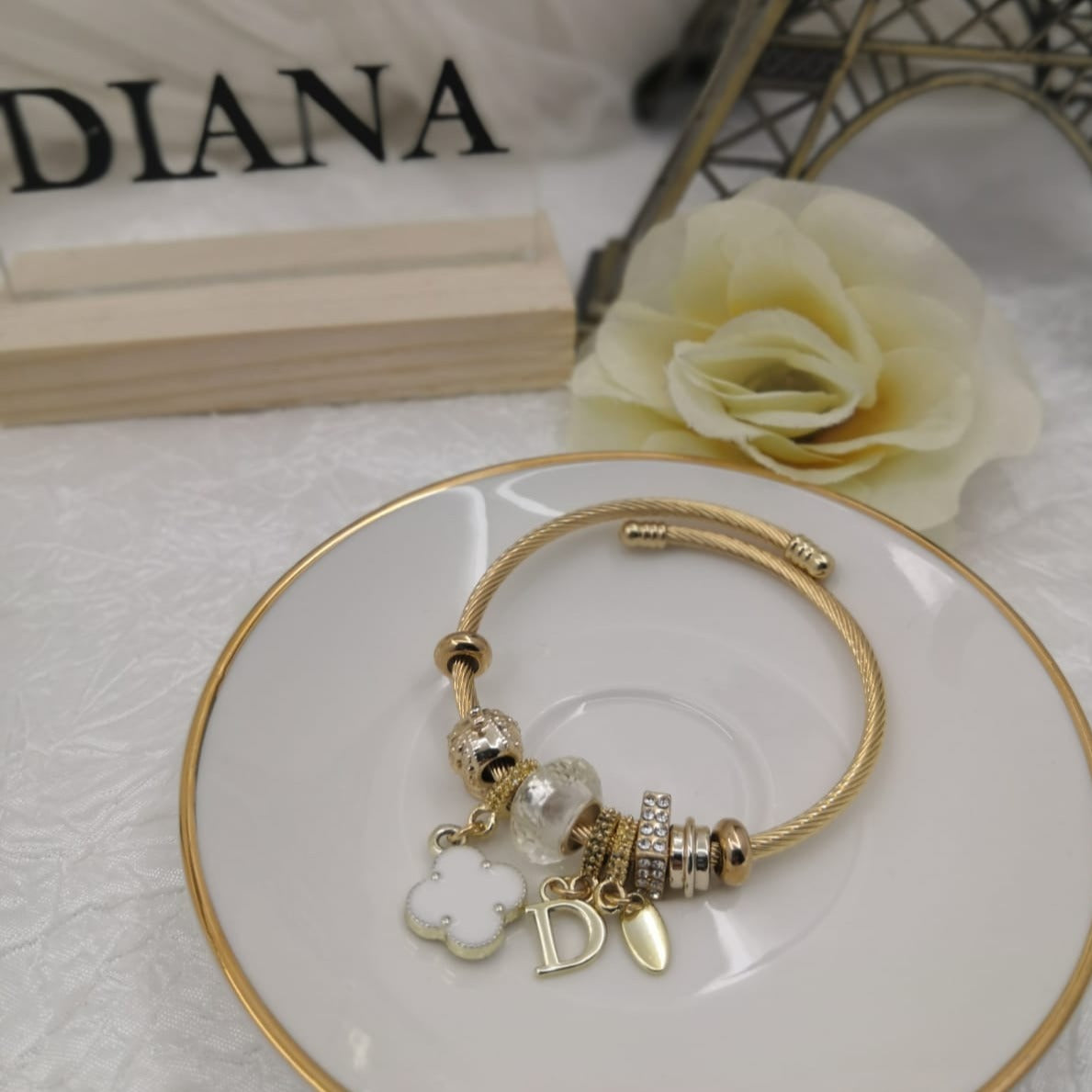 Opulent Odyssey Bangle - Diana & Jewel